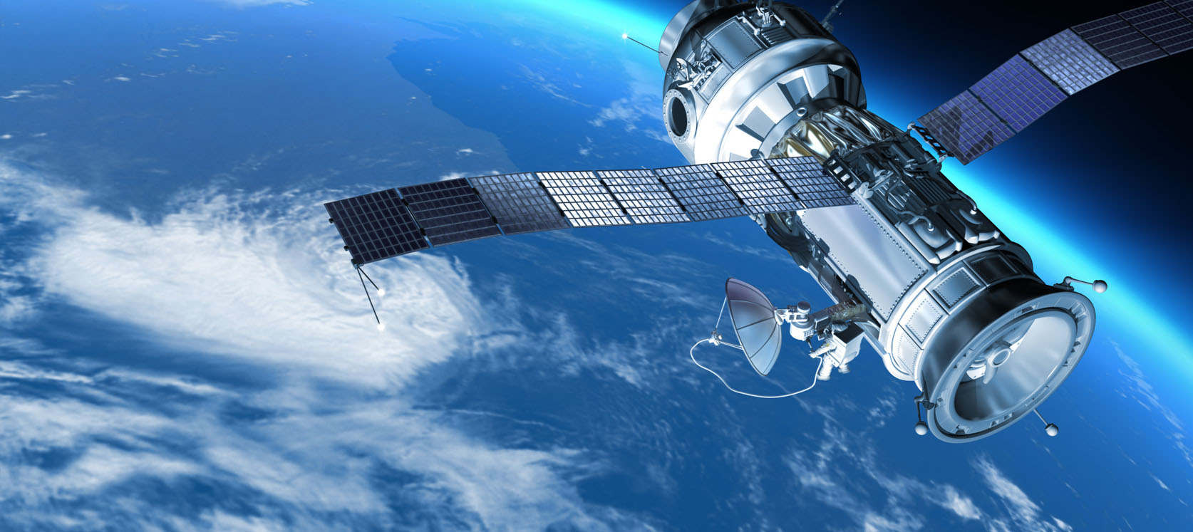 Satellite above Earth